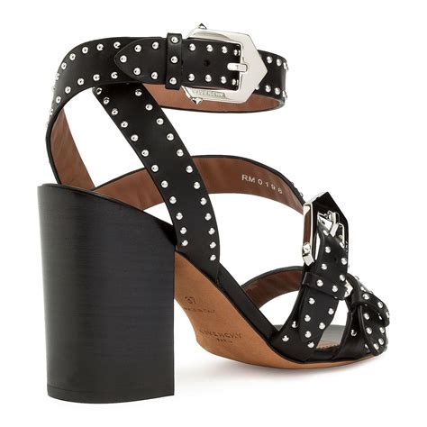 givenchy sandal stacked heel round|Givenchy sandals size chart.